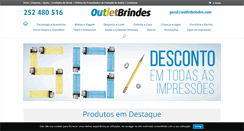 Desktop Screenshot of outletbrindes.com