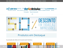 Tablet Screenshot of outletbrindes.com